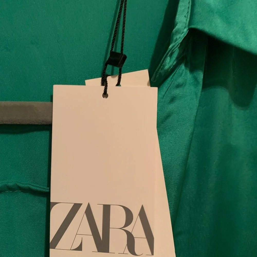 Zara Vibrant Green Button Down Shirt - Picture 6 of 6